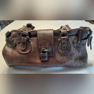 Velez Colombian brown leather handbag purse